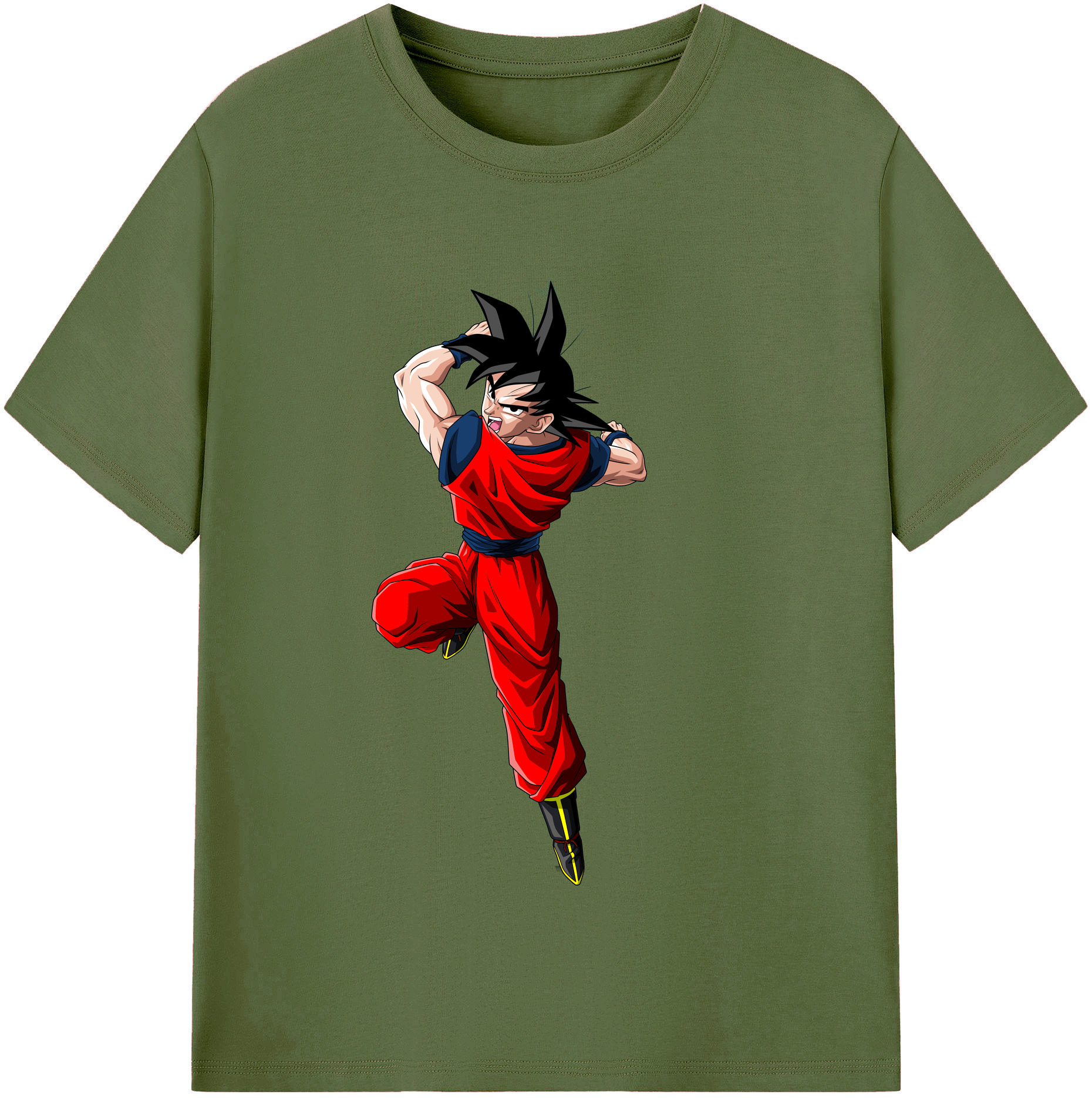 （画像用） ドラゴンボール 孫悟空（そん ごくう）Son Goku カカロット DRAGON BALL Kakarotto 綿100％半袖Tシャツ（フロントプリント）